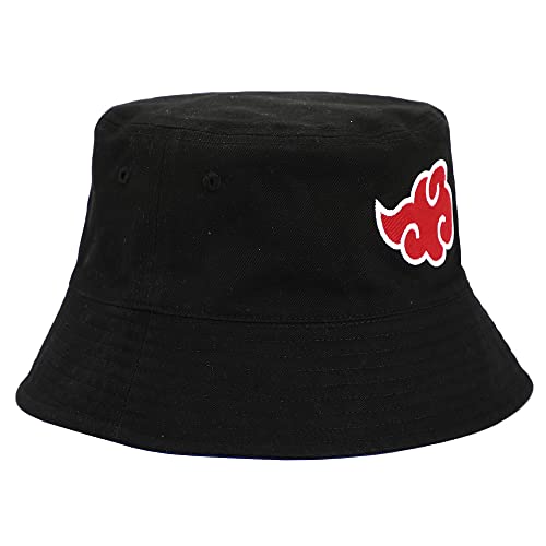 Naruto Reversible Akatsuki X Konoha Hidden Leaf Village Bucket Hat